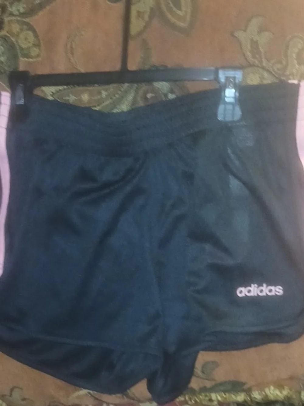 adidas Athletic Shorts in Black & Pink Size Medium NWT